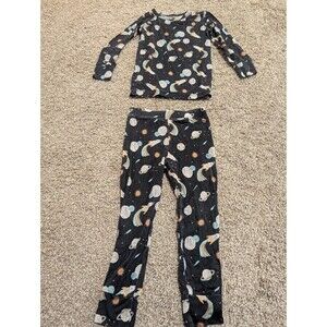 Bundle of Joy Pajamas Unisex 95% Viscose 5% Spandex Size 3T Bamboo Planets Space